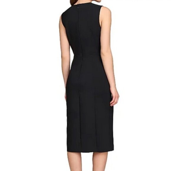 Kay Unger Flint Naomi Stretch Crepe Cocktail Dress - Picture 2 of 3